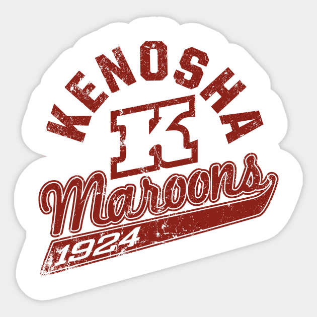 Kenosha Maroons Sticker by MindsparkCreative